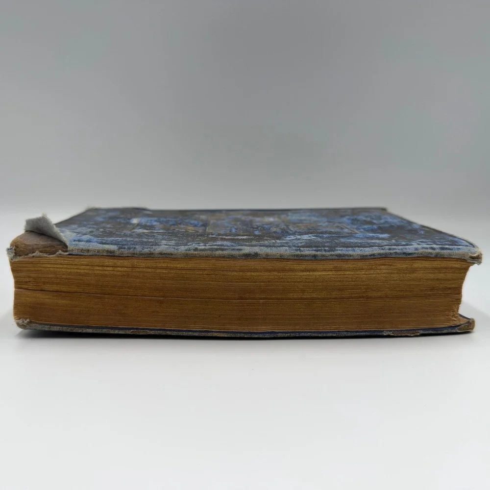 Antique Alfred Tennyson Poetical Works Complete Illustrated Thomas Crowell Blue‎